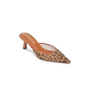 Leopard Print Women's Mules